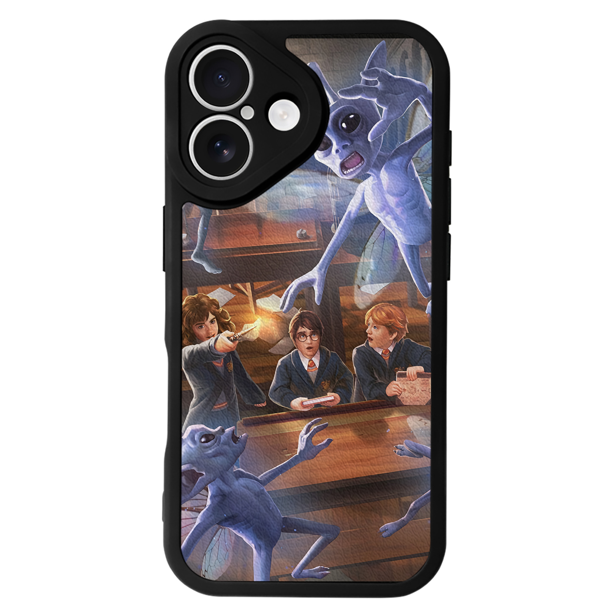 （画像用） Harry Potter ハリー・ポッターシリーズ 【iPhone 16シリーズ対応】シリコンスマホケース（レザー調） 材質：シリコン
